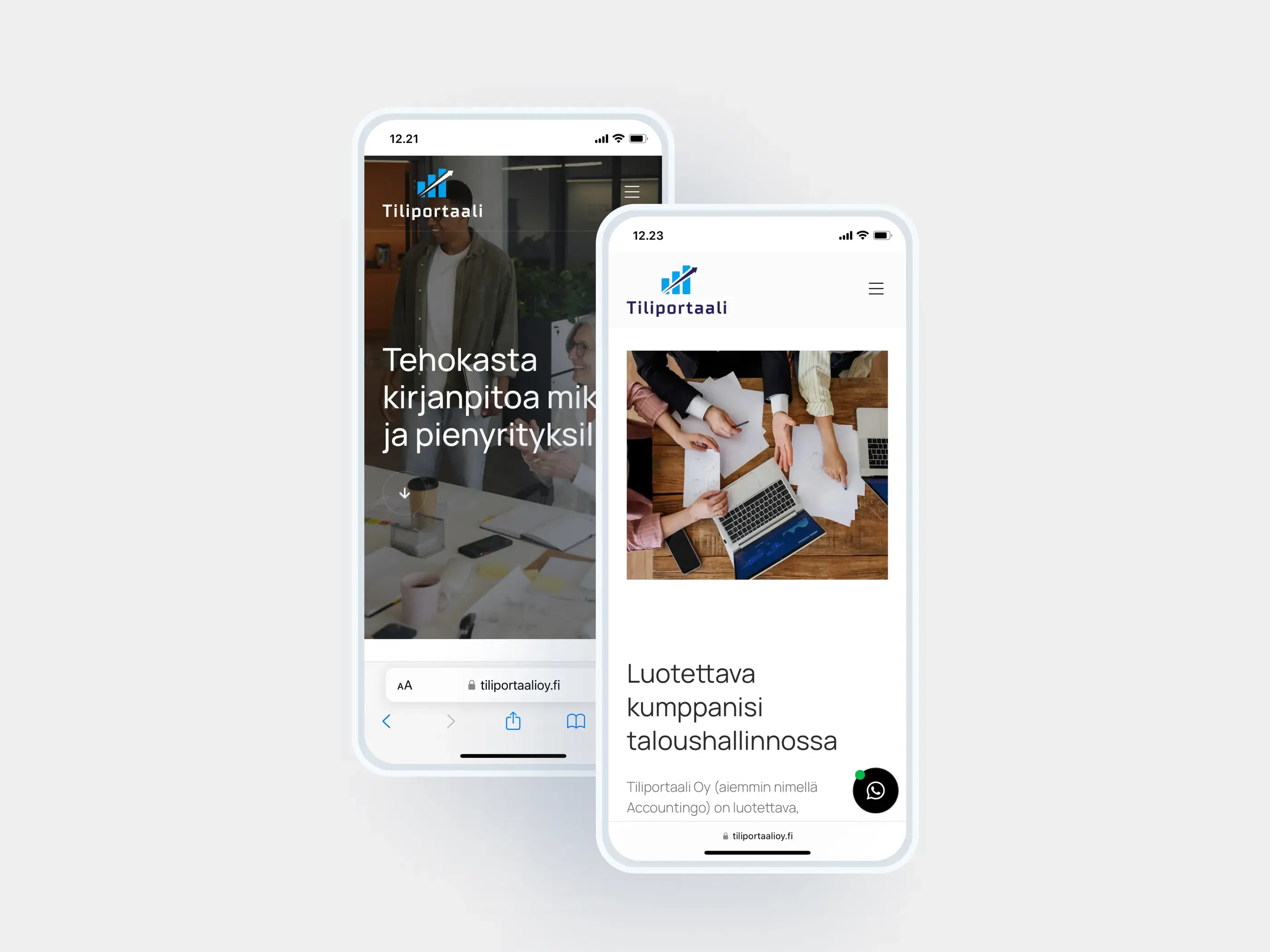 Tiliportaali Mockup